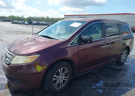 2013 Honda Odyssey Ex-L из США, поврежденный, VIN 5FNRL5H64DB070323